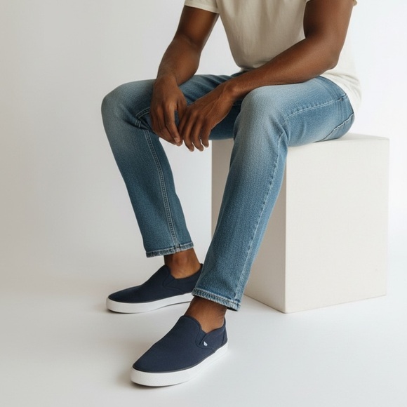 Hugo Boss Navy Slip-On Loafers - Picture 9 of 9